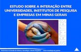 Pesquisa sobre Interação Universidade Empresa - Minas Gerais