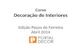 Curso Decoração de Interiores Paços de Ferreira apresentação Vânia Teixeira