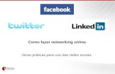 Networking Online - LinkedIn, Facebook e Twitter