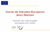 Fontes de informação europeia e recursos pedagógicos em linha