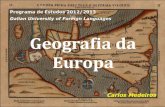 Geografia da Europa - Geografia Física - Orografia e Hidrografia