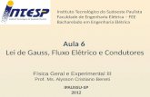 F3 Aula 6 Lei de Gauss Fluxo Elétrico e Condutores