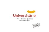 Química - Pré-Vestibular Universitário - UFRGS 2007