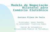 Modelo de Negociação Bilateral para Comércio Eletrônico