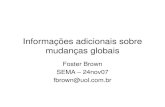 Foster Brown   InformaçõE Adicionais Sobre MudançAs Globais Foster 24nov07