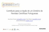Contributo para a criação de um Diretório de Revistas Científicas Portuguesas