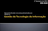 Gestão da Tecnologia da Informação (18/09/2013)