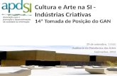 Cultura e arte na si - indústrias criativas