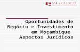 Investir em moçambique   aspectos jurídicos