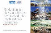 Relatório de Análise Setorial da Indústria Baiana - Edição 6 de 2012