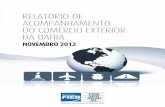Relatório de Acompanhamento do Comércio Exterior da Bahia - Novembro 2012
