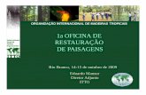Organiszação Internacional de Madeiras Tropicais - Oficina de Restauração de Paisagens