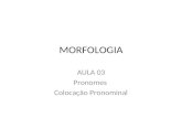 Aula 03   morfologia - pronomes