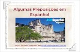 Preposições em Espanhol
