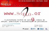 A plataforma SciELO de serviços comuns de edição, publicação e disseminação de periódicos