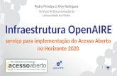 Infraestrutura OpenAIRE: serviço para implementação do Acesso Aberto no Horizonte 2020