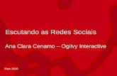 Apresentação Ana Cenamo, OgilvyInteractive, no Digitalks BH 2010 - Escutando as Redes Sociais