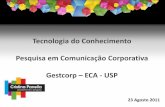 Palestra GestCorp 23/08/2011 - Pesquisa em Comunicação Corporativa