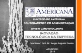 INOVAÇÃO TECNOLÓGICA SINOPSE (ESTUDO DE CASO)