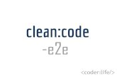 Clean Code - end to end