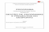 Programa de Gestão de Programas e Projetos do Desporto