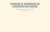 Extração de informação no StackOverflow Careers