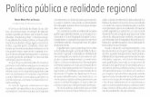 Política pública e realidade regional