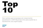 10 razões para empresas em crescimento escolherem o SAP Business One