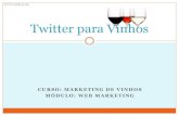 Twitter para vinhos
