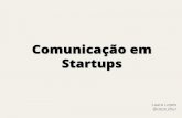 Comunicação em Startup - Conteúdo