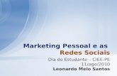 Marketing pessoal e as redes sociais