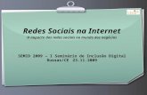 Semid 2009 - Redes Sociais Na Internet