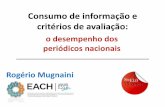 Consumo de informação e critérios de avaliação: o desempenho dos periódicos nacionais