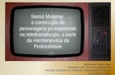 SASSÁ MUTEMA: A CONSTRUÇÃO DE PERSONAGENS PROTAGONISTAS NA  TELEDRAMATURGIA, A PARTIR DA HERMENÊUTICA DE PROFUNDIDADE