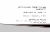 Hermenêutica Jurídica - Slides das Aulas do Prof. Luís Rodolfo de Souza Dantas