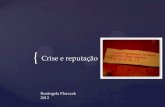 Crise e reputação 2012