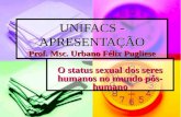 Unifacs   o status sexual dos seres humanos no mundo pós-humano