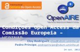 Webinar sobre Condições Open Access da Comissão Europeia (OpenAIRE)