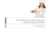 Procedimentos operacionais padronizados (pop’s)