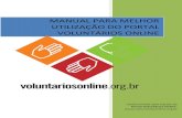 Manual para Utilização do Portal Voluntários Online