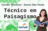 Técnico em Paisagismo - Senac São Paulo