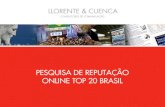 Pesquisa de Reputação Online Top 20 Brasil