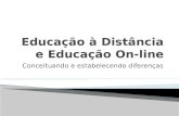 EaD e Educação on-line