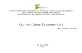 AULA DE QUIMICA GERAL EXPERIMENTAL 1 parte 1