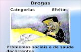 Drogas - categorias, efeitos, problemas sociais e de saúde decorrentes