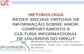 Metodologia redes sociais virtuais de informação sobre amor