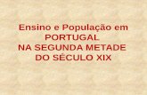 O ensino e a população em portugal do século xix
