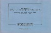 Anais da 1ª conferência da associação de estudos baháts do brasil