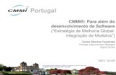 CMMI: Para além do desenvolvimento de Software  - Carlos Sánchez Fernández (Sopra Group)
