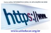 Curso online informatica geral iii aplicacoes na web